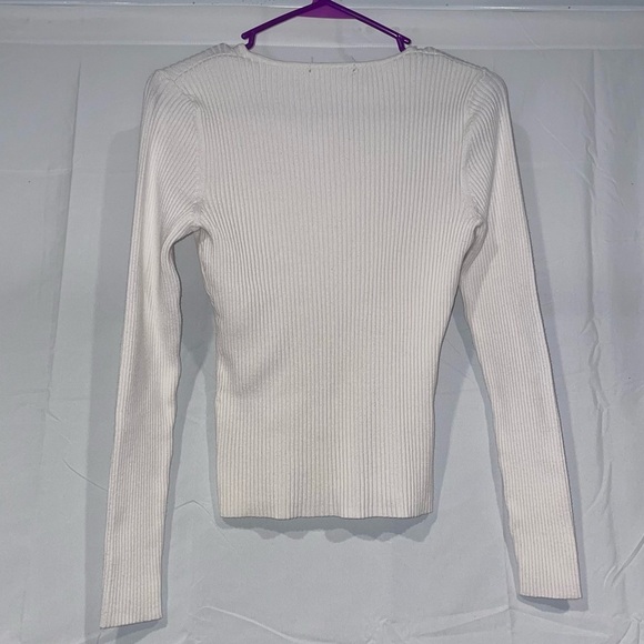 Merona Sweater Crewneck Ribbed Knit Pullover Top Thermal Thick Long Sleeve Shirt - Picture 6 of 7